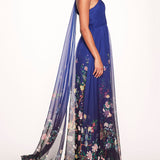 Flowering One Shoulder Gown | Marchesa