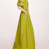 Bubble Sleeve Taffeta Gown | Marchesa