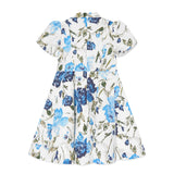 Flower-Print Cotton Dress | Marchesa