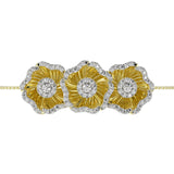 Halo Flower Yellow Gold Bracelet | Marchesa