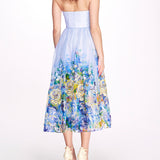 Embroidered Organza Strapless Dress | Marchesa