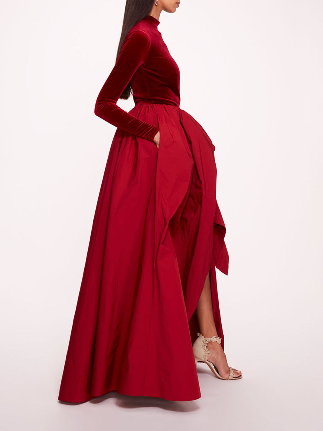 Velvet Taffeta Gown | Marchesa