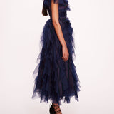 Matte Organza Midi Dress