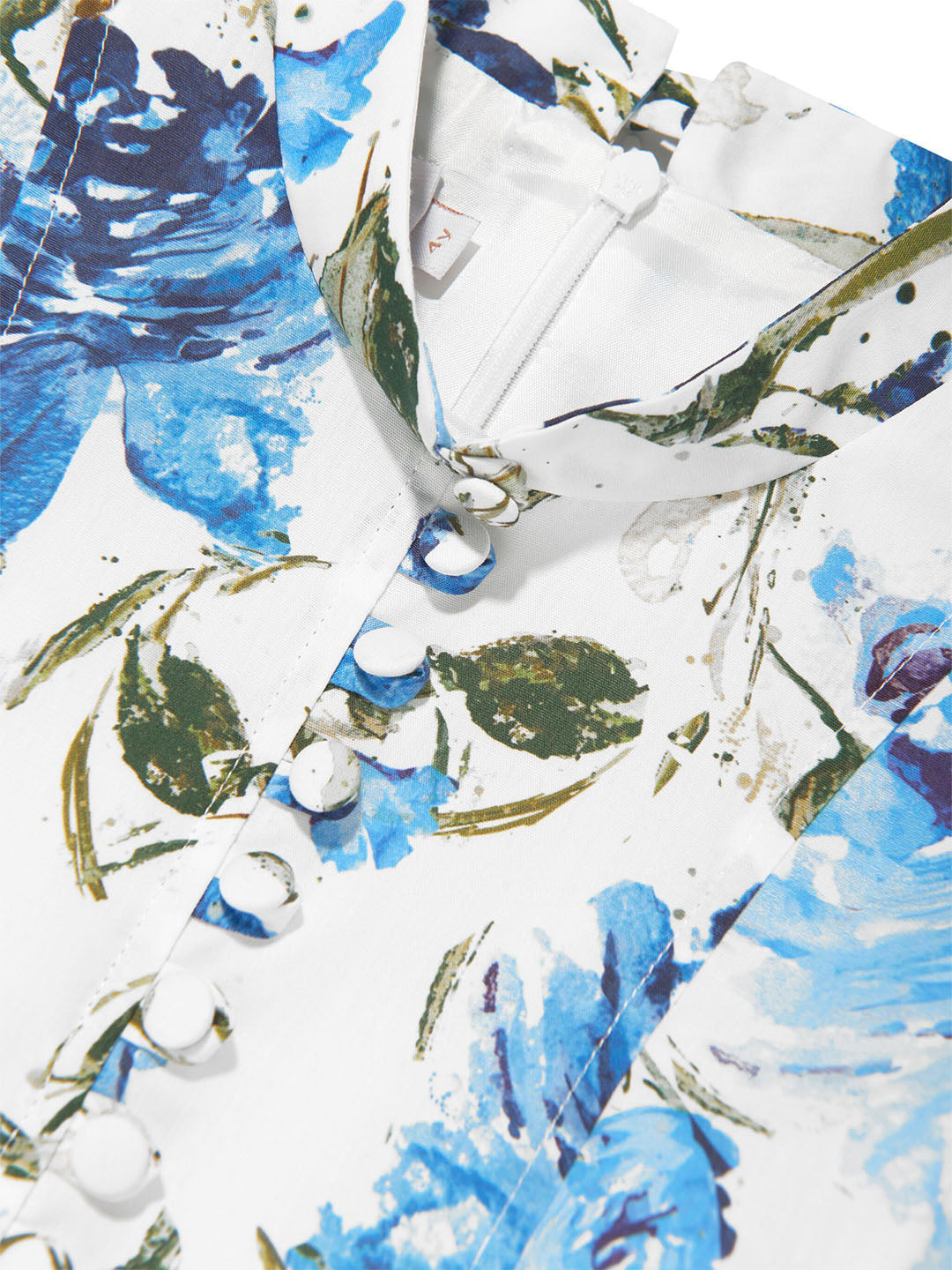 Flower-Print Cotton Dress | Marchesa