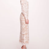 Long Sleeve Corded Midi Dress | Marchesa