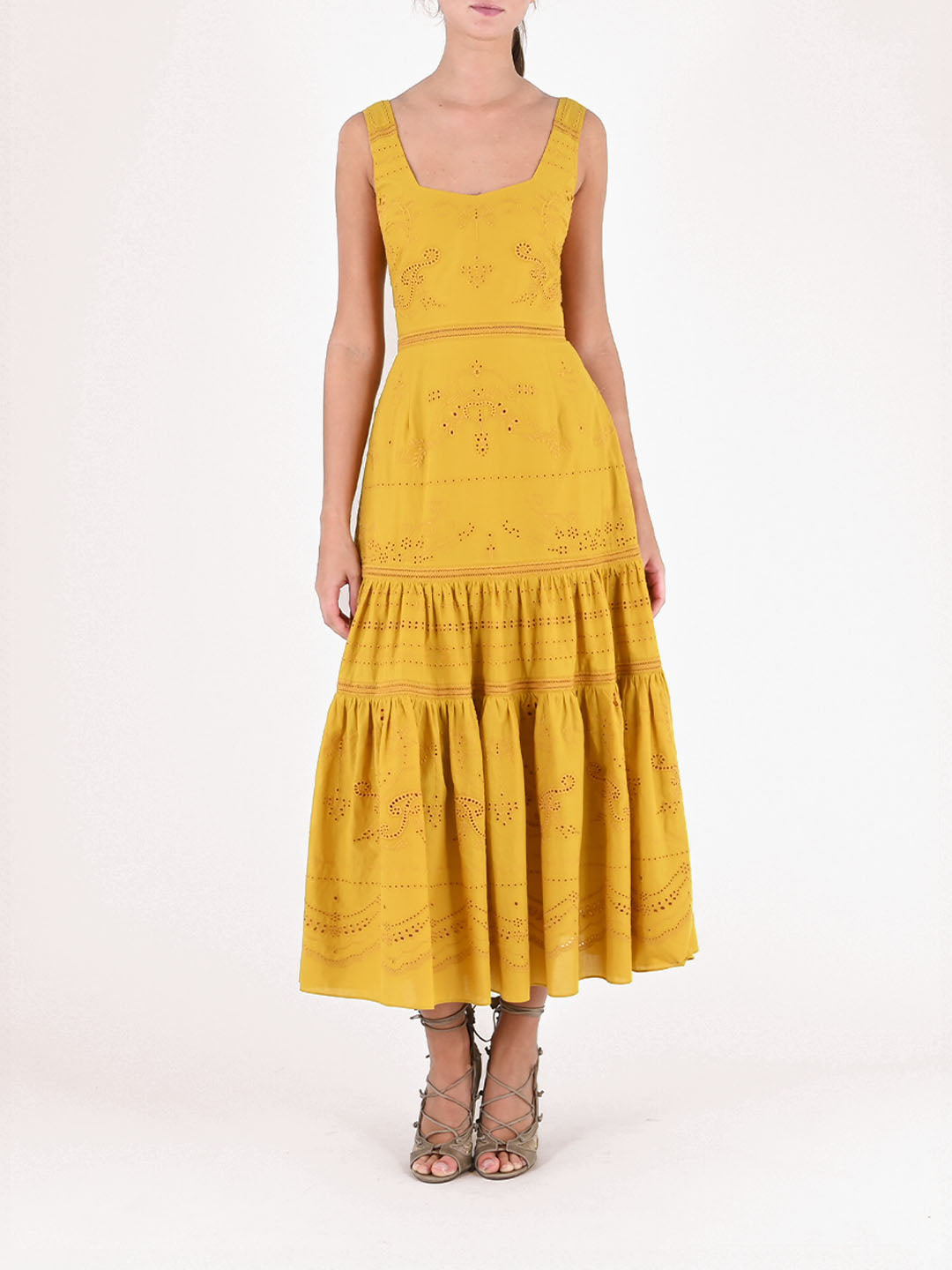 TIE FRONT HIGH LOW DRESS MEET ME IN MARCHESA