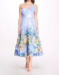 Load image into Gallery viewer, Embroidered Organza Strapless Dress | Marchesa
