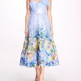 Embroidered Organza Strapless Dress | Marchesa