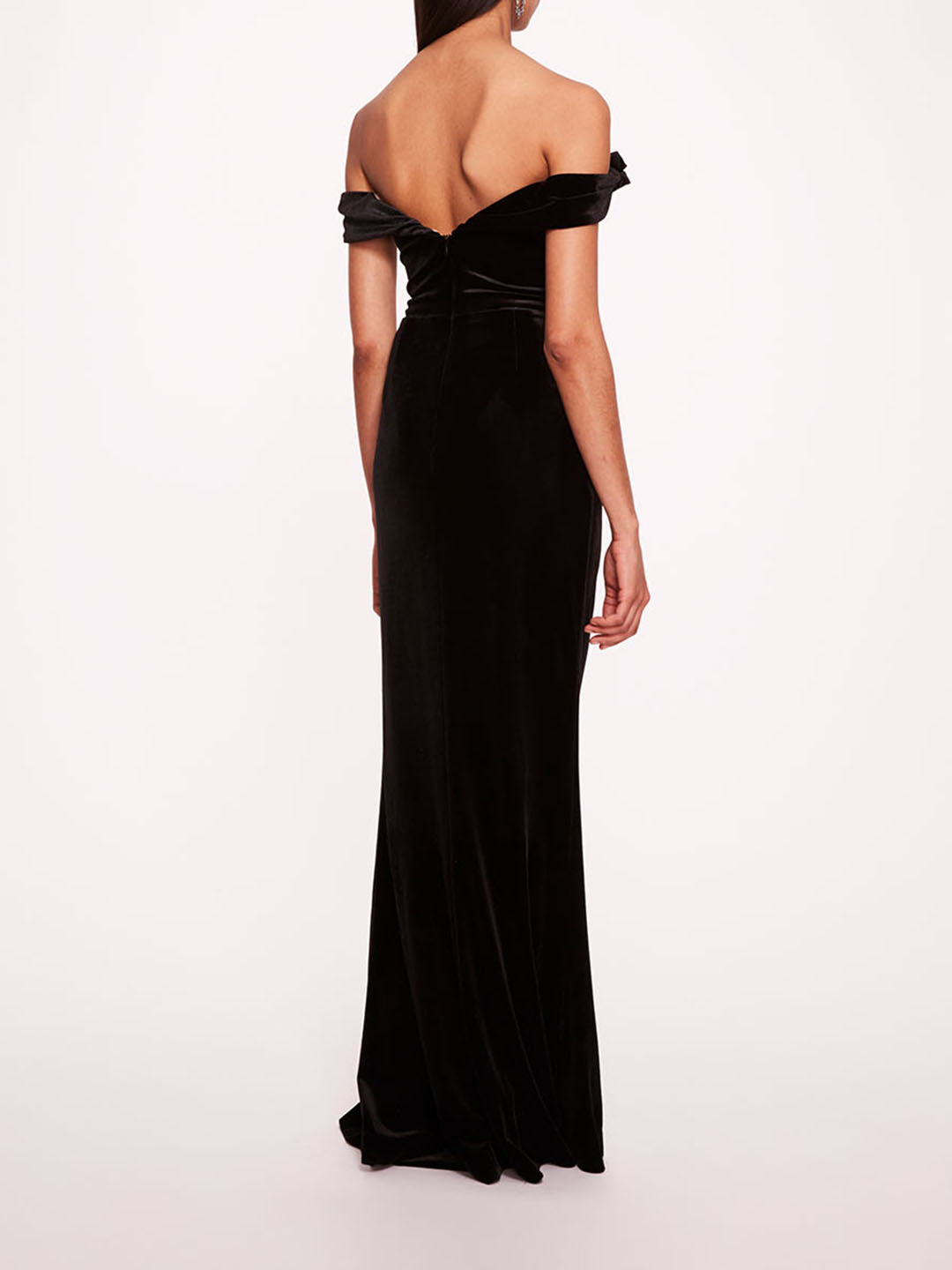 Plunging Velvet Gown | Marchesa