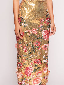 Shimmer Midi Dress | Marchesa
