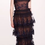 Tiered Terrarium Column Gown | Marchesa