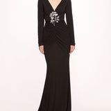 Matte Ruched Gown | Marchesa