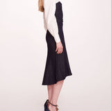 Denim Poplin Shirt Dress | Marchesa