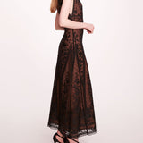 Spear Garden Midi Dress | Marchesa