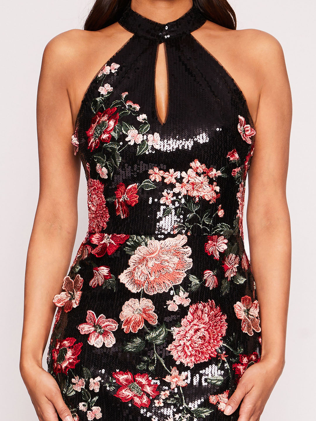 Halter Shimmer Gown | Marchesa