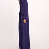 Embroidered Illusion Kaftan Gown