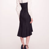 Denim Poplin Shirt Dress | Marchesa