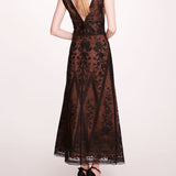 Spear Garden Midi Dress | Marchesa