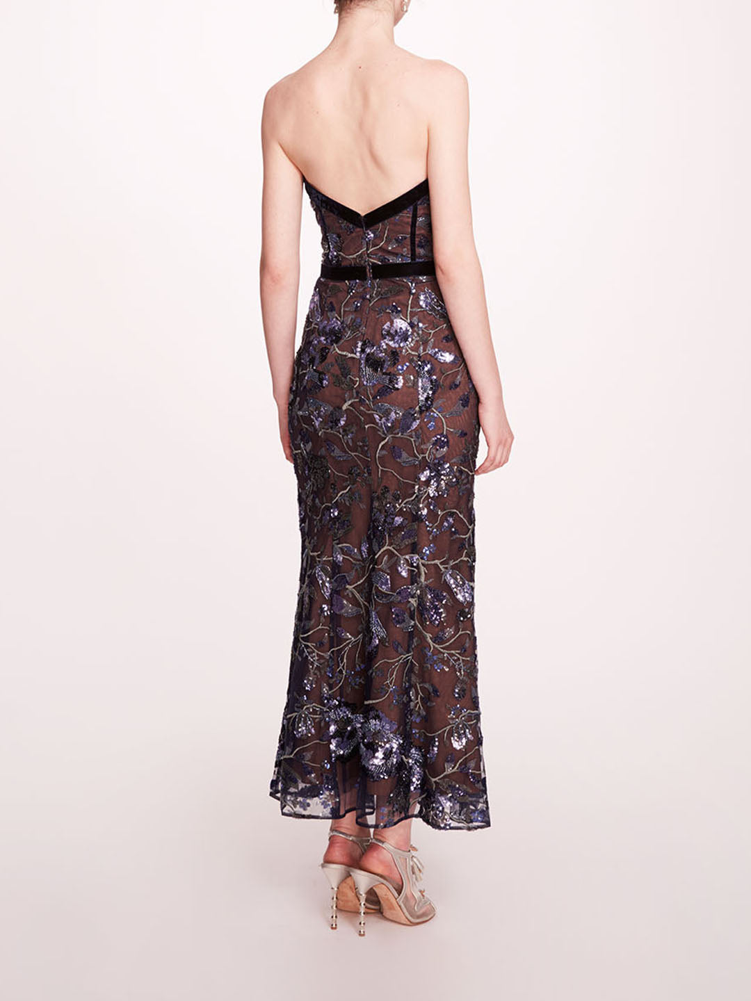 Climbing Vines Midi Dress | Marchesa