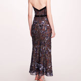 Climbing Vines Midi Dress | Marchesa