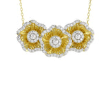 Halo Flower Yellow Pendant Necklace | Marchesa