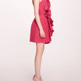 Rosette Taffeta Mini Dress | Marchesa