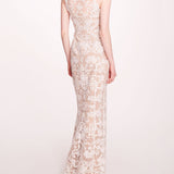 Corded Column Gown | Marchesa
