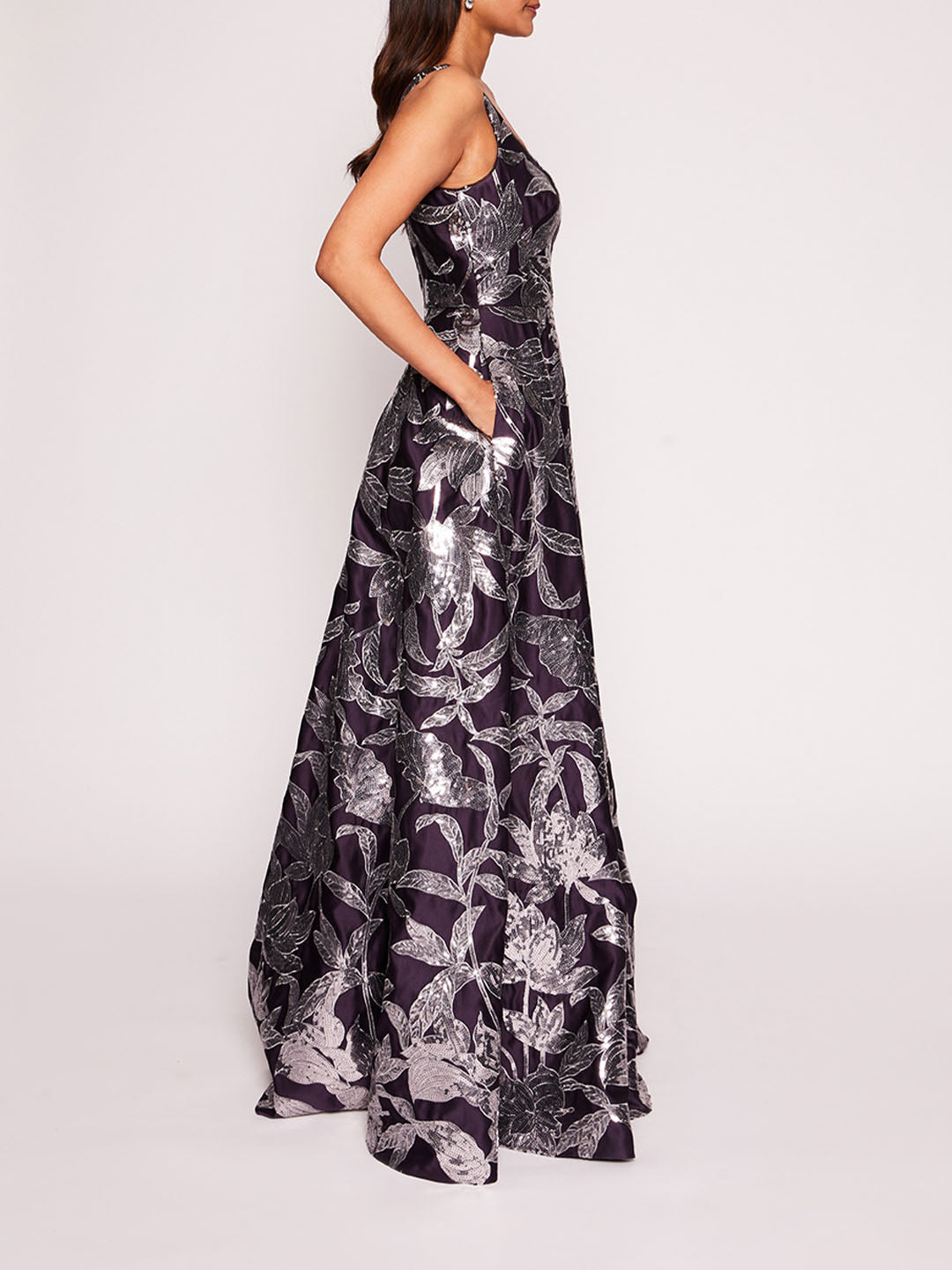 Lotus Sequin Gown | Marchesa