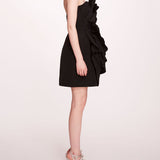 Rosette Taffeta Mini Dress | Marchesa