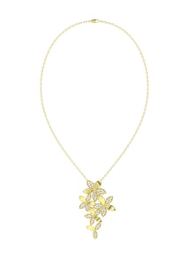 Wild Flower Yellow Gold Pendant Necklace | Marchesa