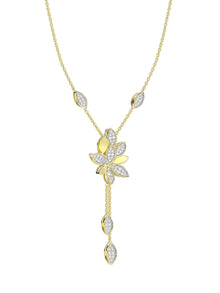 Wild Flower Yellow Gold Y Necklace | Marchesa
