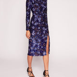 Sequin Bouquets Midi Dress | Marchesa