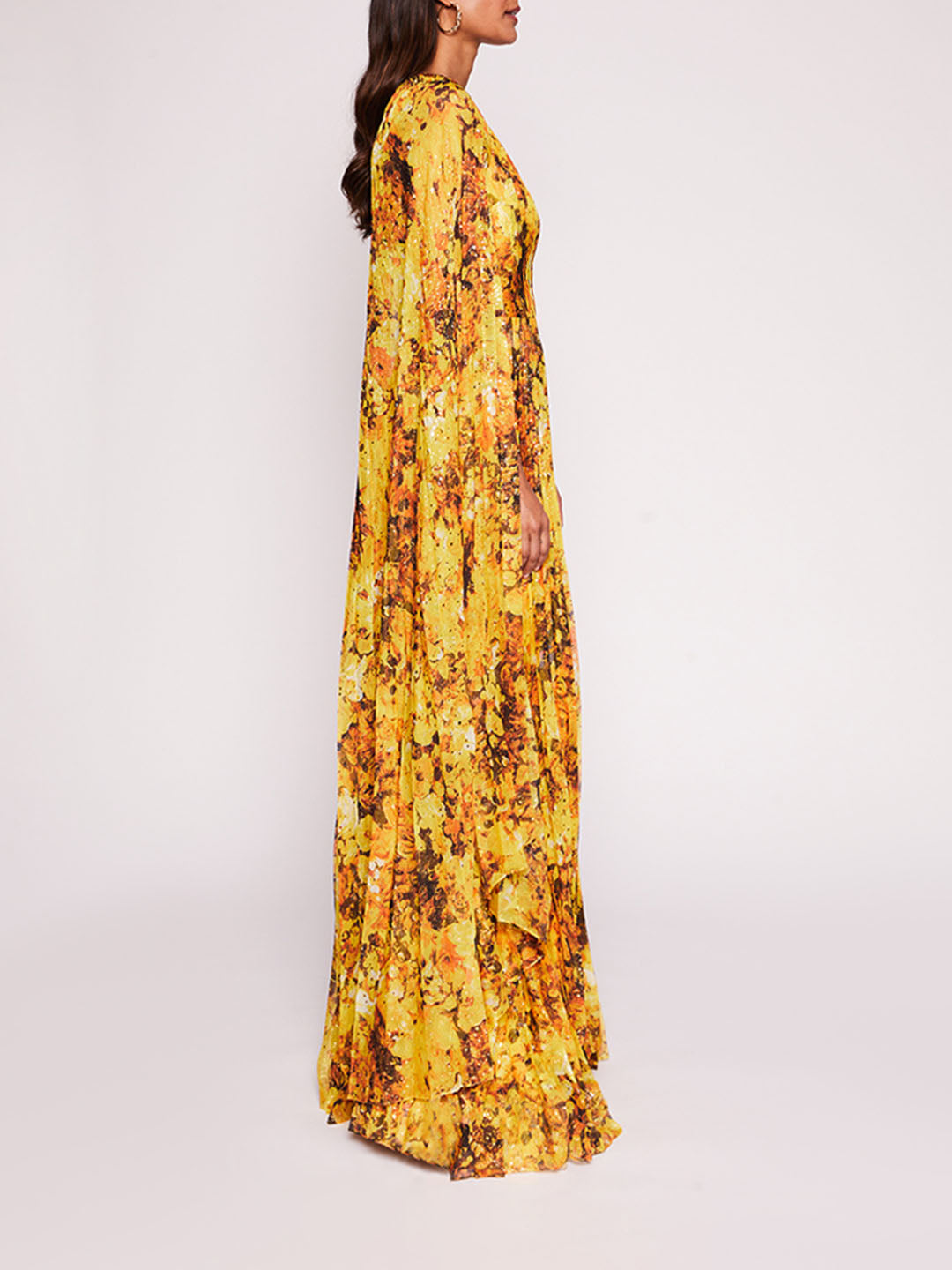 Foiled Garden Gown | Marchesa