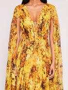 Foiled Garden Gown | Marchesa