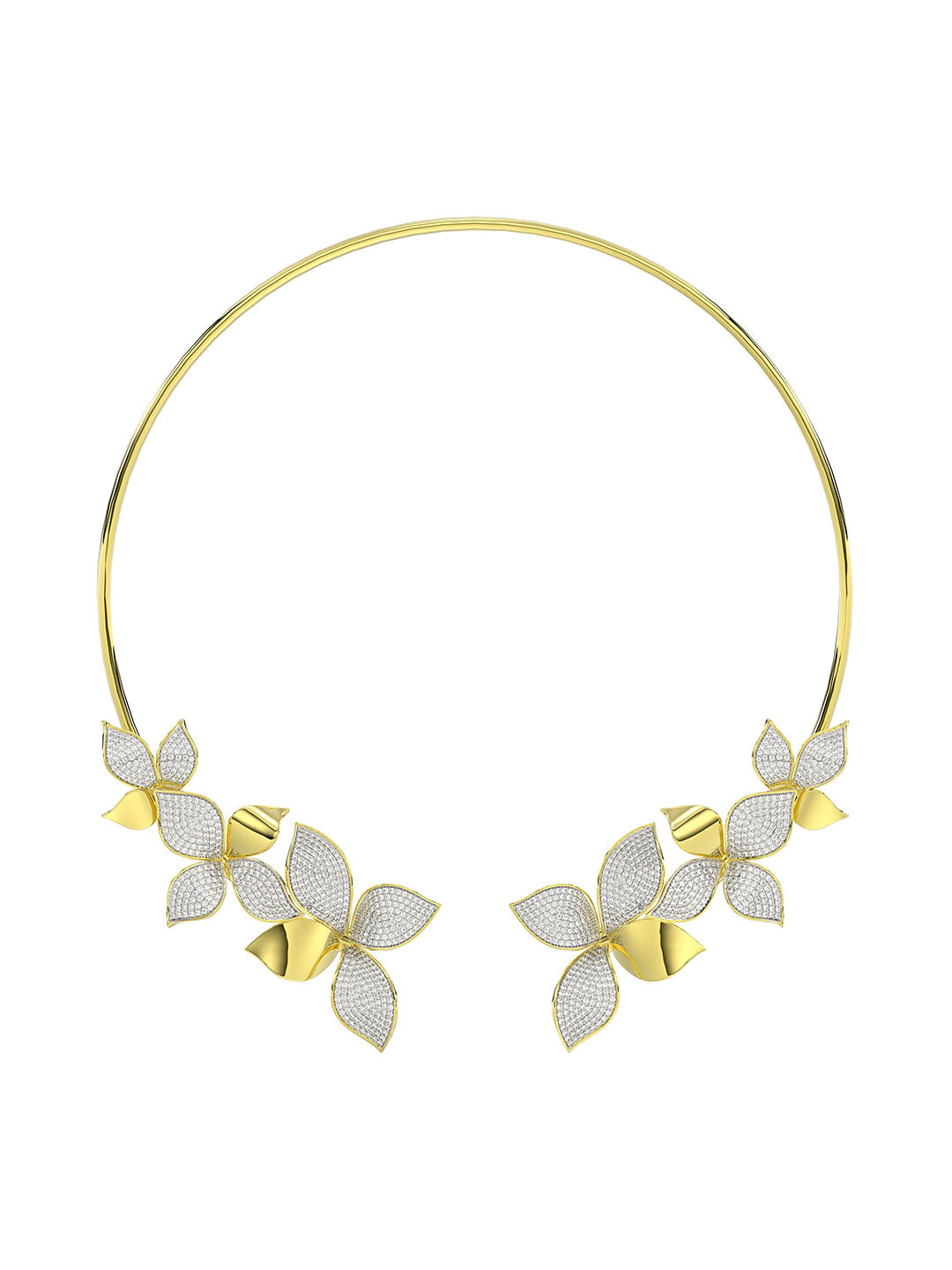 Wild Flower Yellow Gold Necklace | Marchesa