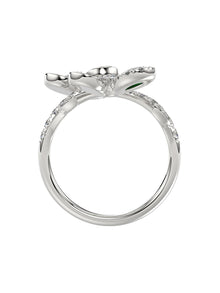 Floral White Gold Ring | Marchesa