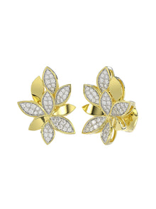 Wild Flower Yellow Gold Earrings | Marchesa
