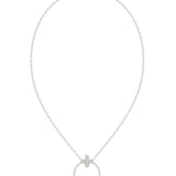 Floral White Gold Pendant Necklace | Marchesa