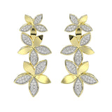 Wild Flower Yellow Gold Earrings | Marchesa