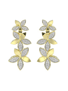 Wild Flower Yellow Gold Earrings | Marchesa
