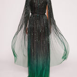 Ombre Beaded Gown | Marchesa