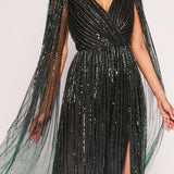 Ombre Beaded Gown | Marchesa