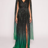 Ombre Beaded Gown | Marchesa