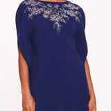 Embroidered Crepe Kaftan | Marchesa