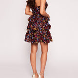 Sequin Bouquets Mini Dress | Marchesa