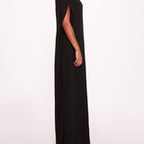 Embroidered Crepe Kaftan Gown