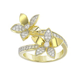 Wild Flower Yellow Gold Ring | Marchesa