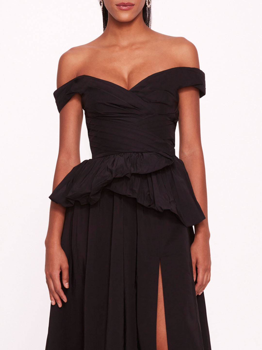 Peplum Taffeta Gown