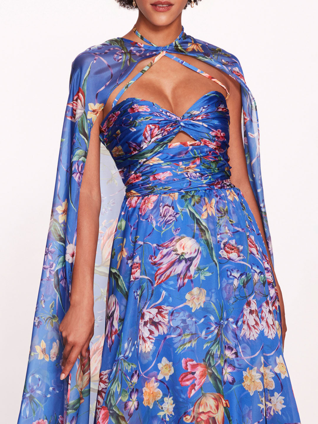 Ribbons Cape Gown – Marchesa
