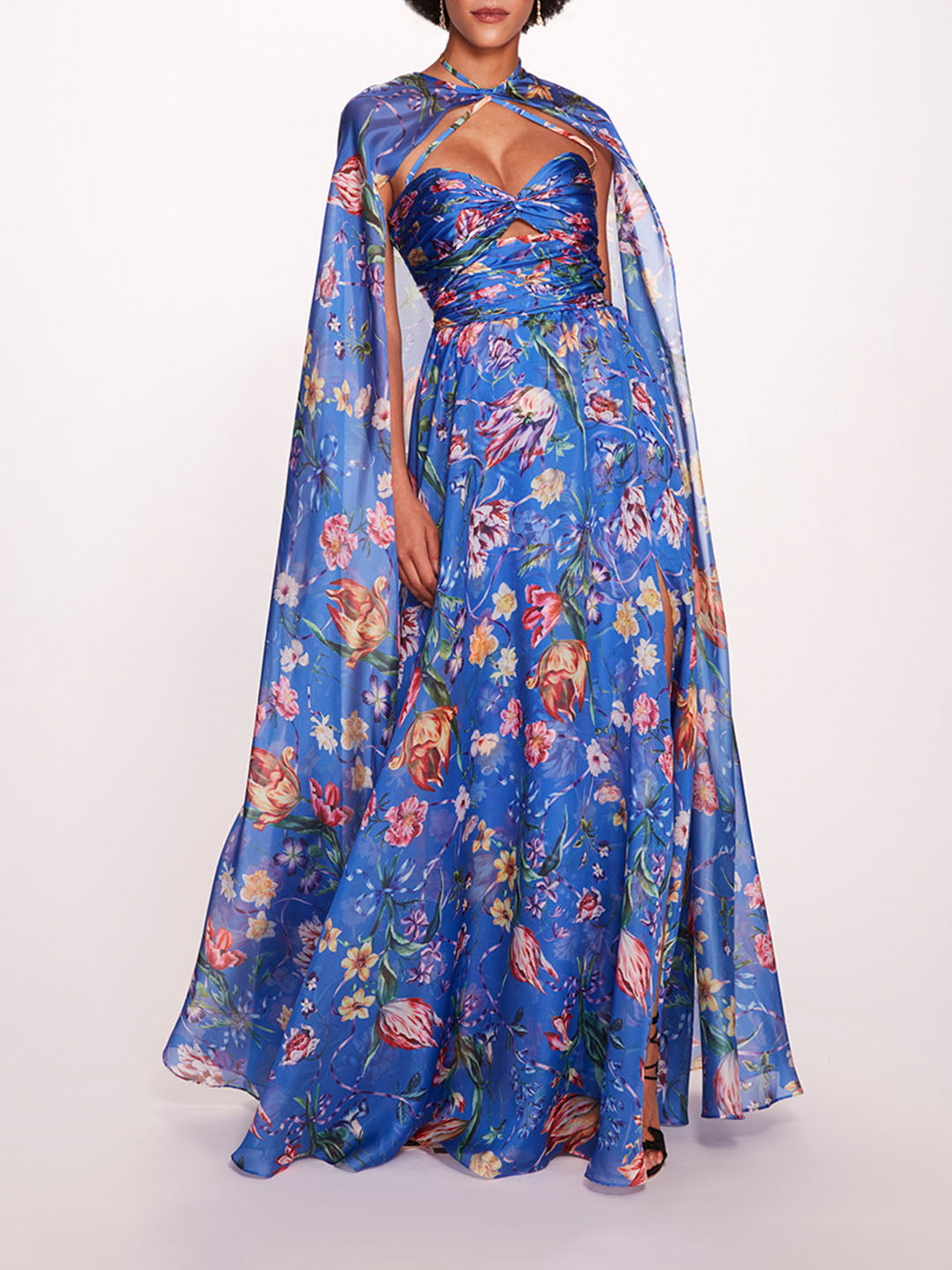 Ribbons Cape Gown – Marchesa